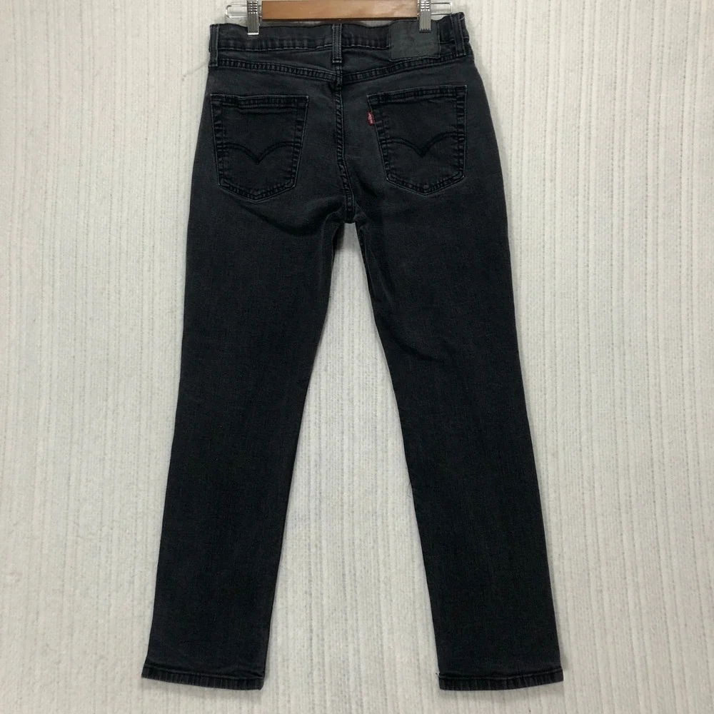Levis 511 Slim Fit Jeans Mens‎ 30x27 Faded Black Denim Pants 04511-4406